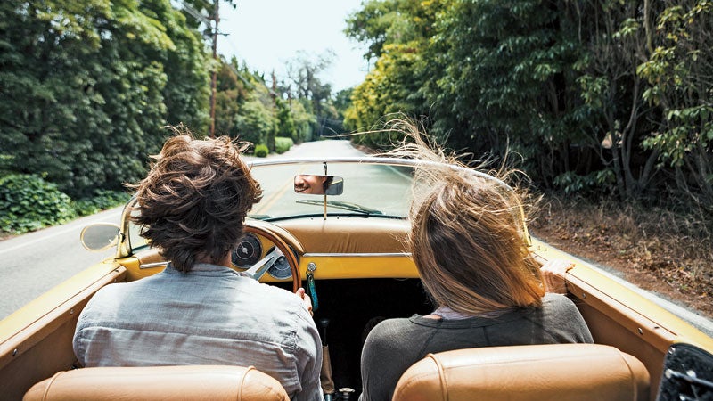 couple in car