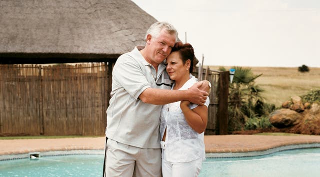 Theo and Marie Dreyer, whose son Deon died in Bushman's Hole, at their home near Vereeniging, South Africa.
