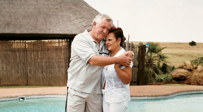 Theo and Marie Dreyer, whose son Deon died in Bushman's Hole, at their home near Vereeniging, South Africa.