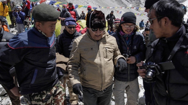 Everest Sherpas Season over Avalanche