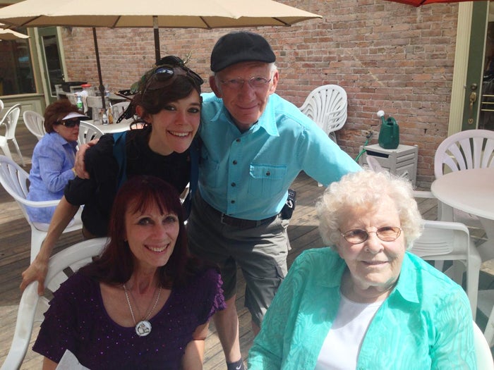 Zina with her mother Cindy, John McConnell, and John's wife, Audrey.
