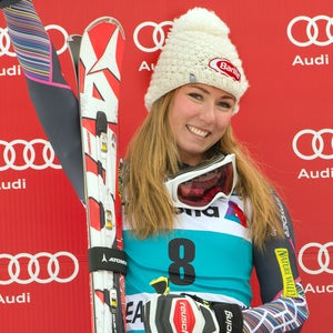 Shiffrin, 19, was the youngest on the podium by a margin of 10 years.