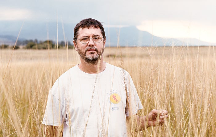 Don Shirley, a cave diver and frequent partner of Shaw's, near his home in Badplaas, South Africa.