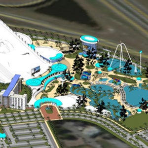 A conceptual drawing of the Xero Gravity sports complex.