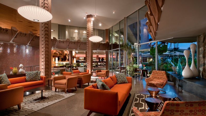 hotel valley ho scottsdale philippe starck zuzu groovy art deco mood lighting mtb trail two-wheeler base camp travel outside magazine outside online arizona phoenix desert national trail mad men mesas