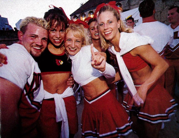 cheerleading outside WSU 1998 college best colleges