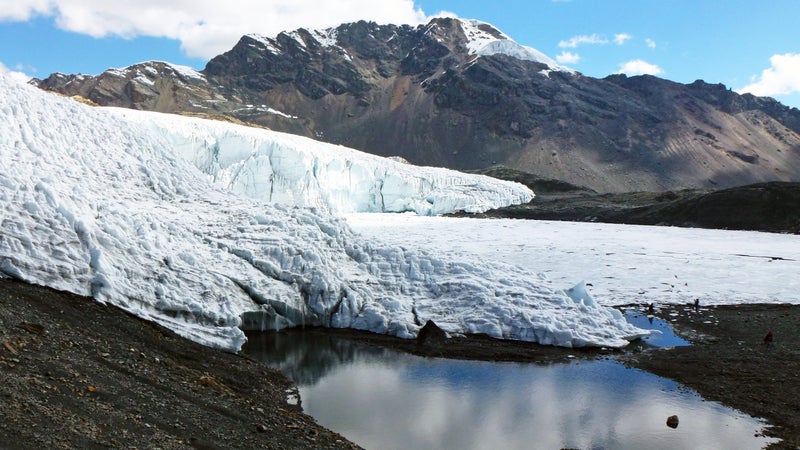 Pastoruri glacier peru outside outside magazine outside online mary catherine o'connor climate change tourism Arctic Circle crystal serenity Vanuatu melting glacier detroit ruin porn Huascarán National Park the current the footprint Cordillera Blanca