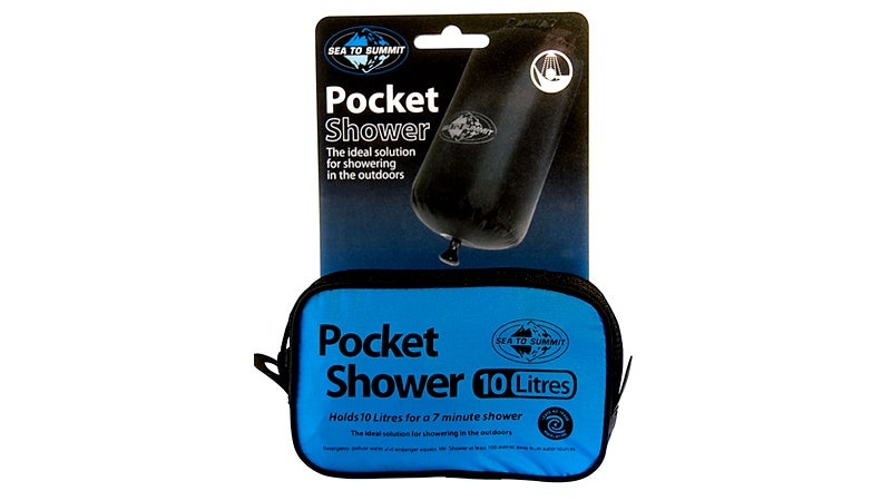 sea to summit pocket shower outside swimming hole essentials
