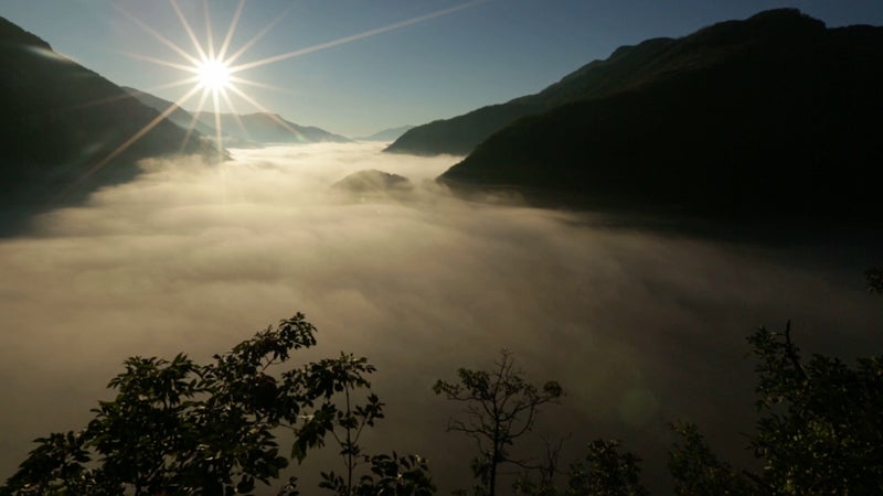 Clouds and fog fill the Tara Canyon, one of Europe's deepest, which runs through Bosnia and Herzegovina and Montenegro. Rafters and kayakers throng here to test their skills against one of the continent's wildest waterways.