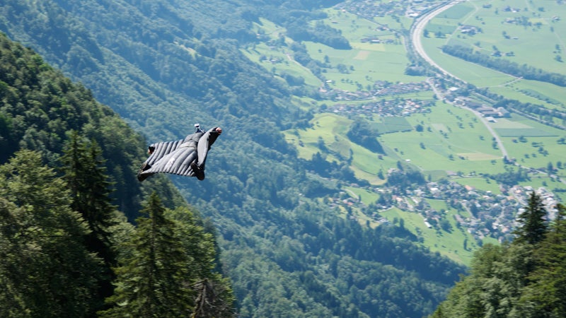 wingsuit, base jump, bird dream