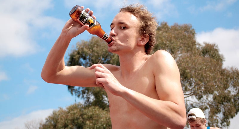 josh harris melbourn rawlinson track beer mile fitness running alcohol