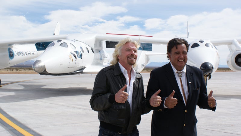 spaceport america richard branson bill richardson new mexico virgin galactic space tourism crash accident