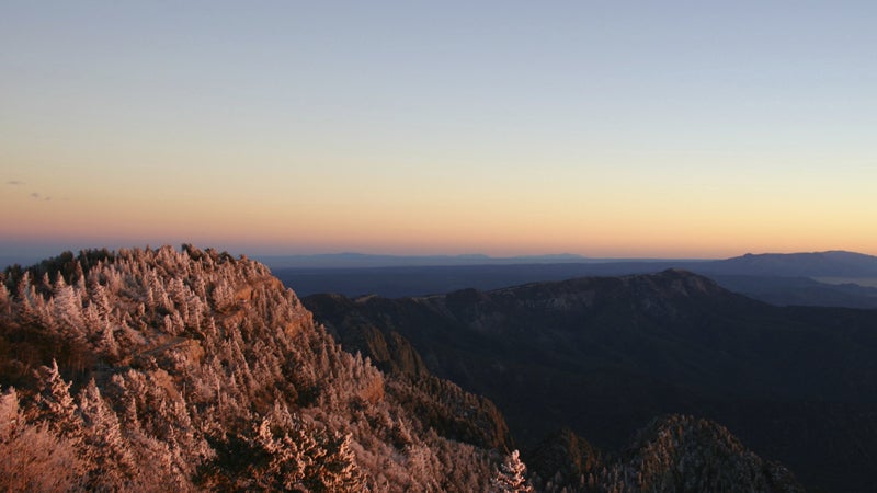 OutsideOnline Sandia Peak sunset best towns running high-altitude New Mexico Santa Fe