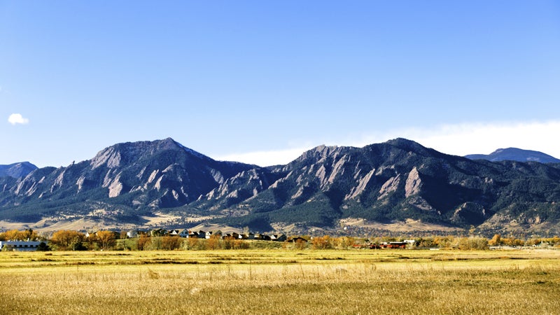 OutsideOnline Flatiron mountains Boulder Colorado best towns high-altitude running