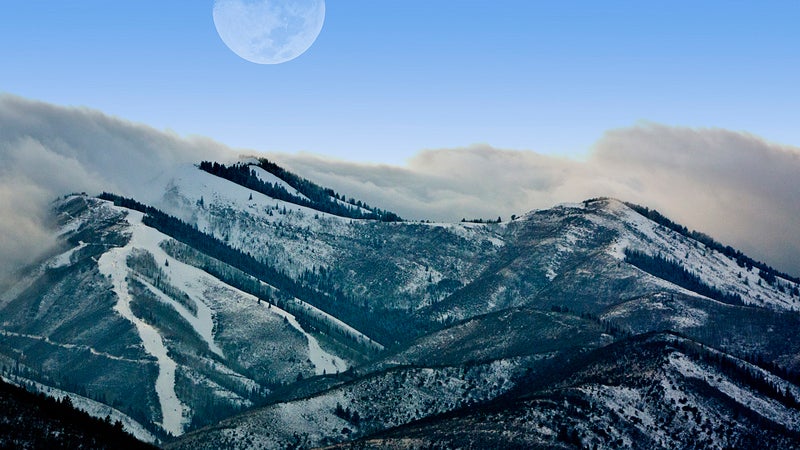 OutsideOnline Park City Utah high-altitude running towns best slopes snow clouds