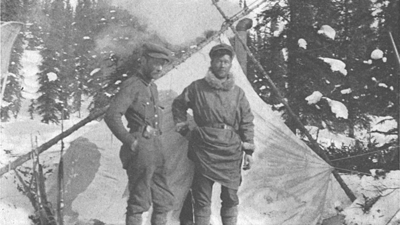 Harry Karstens and Hudson Stuck reached the true summit in 1913 via the Muldow Glacier route on Denali's east side.