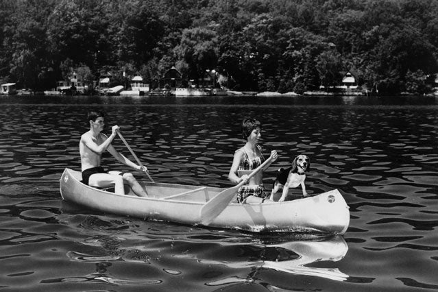 A 1950s-era Grumman canoe