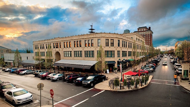 Asheville's Grove Arcade.