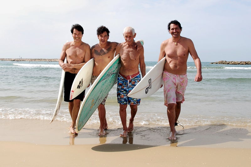 kelly slater israel tel aviv doc paskowitz surfing surfers quiksilver pro surfers surfing for peace outdoors outside classics outside magazine outside online