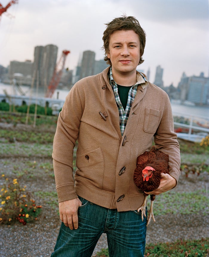 Oliver at the Eagle Street Rooftop Farm in Brooklyn, New York, last November.