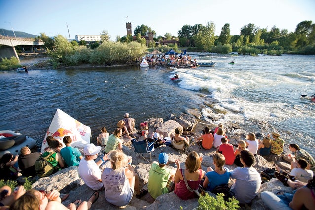 People-watching Missoula style.