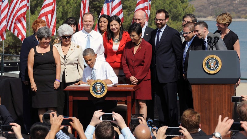 President Obama osec vilsack angeles national forest san gabriel mountains announcement
