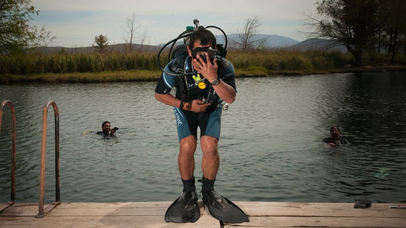 Scuba diving San Luis Potosi.