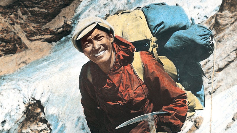 Tenzing Norgay the first Sherpa superstar on the way to Everest in the 19