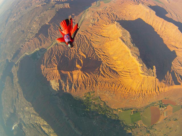 Flying over Castle Valley