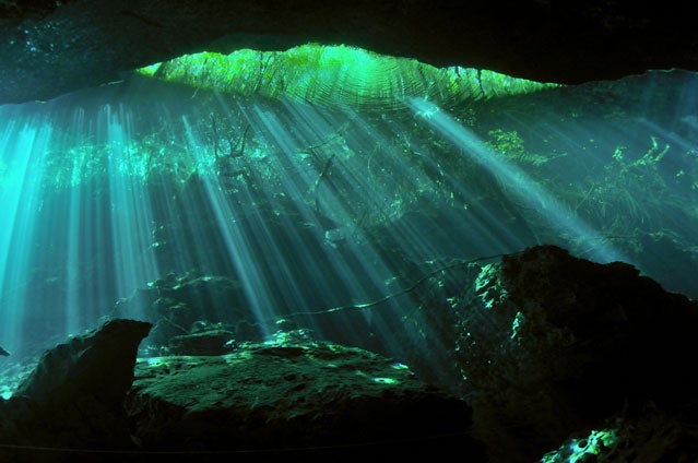 Mexican underwater cave