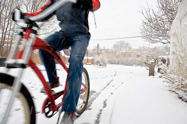 Winter commute