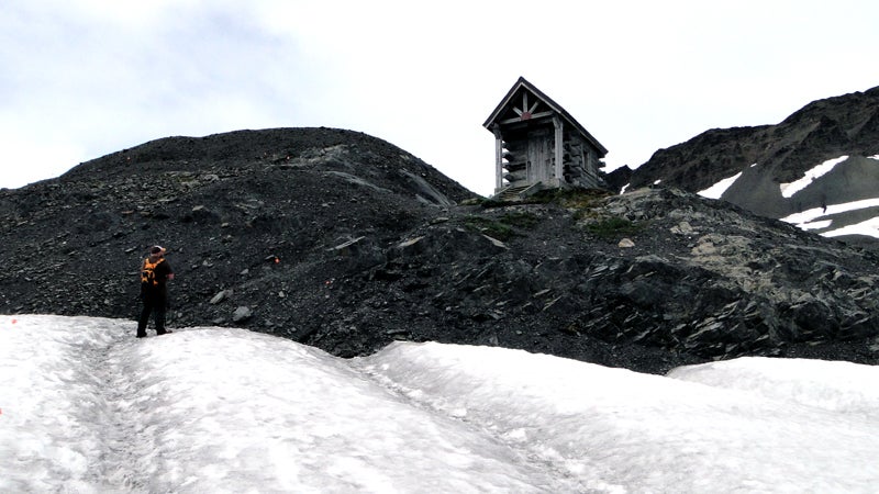harding icefield trail alaska winter hiking