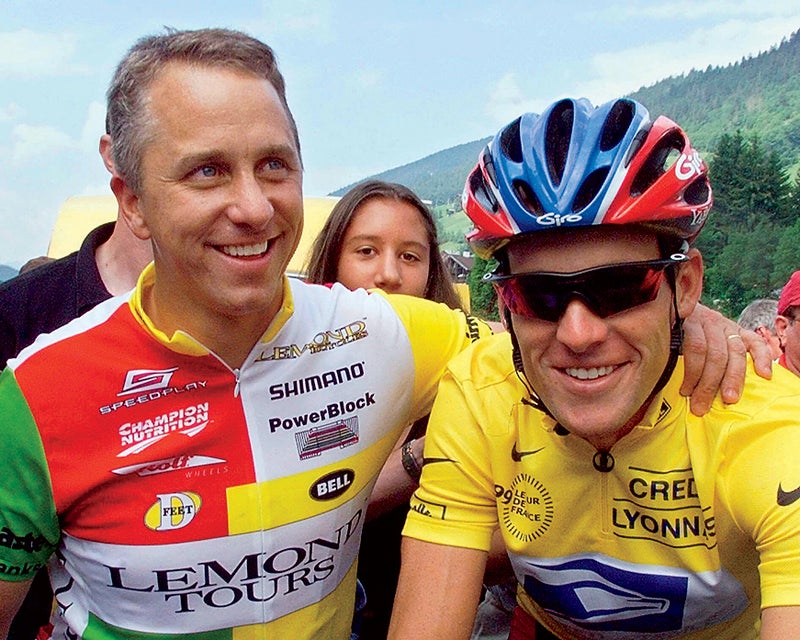 LeMond and Armstrong in chummier times. Click to enlarge.