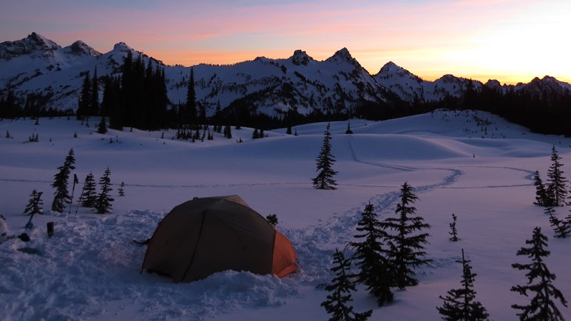 mazama ridge washington winter hiking