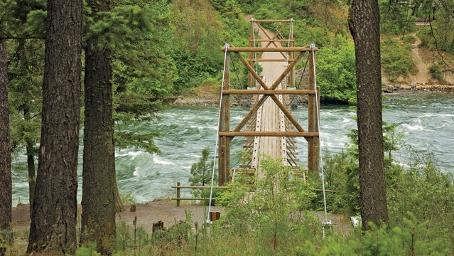 Spokane river Spokane River Riverside State Park Riverside State Park trail bridge