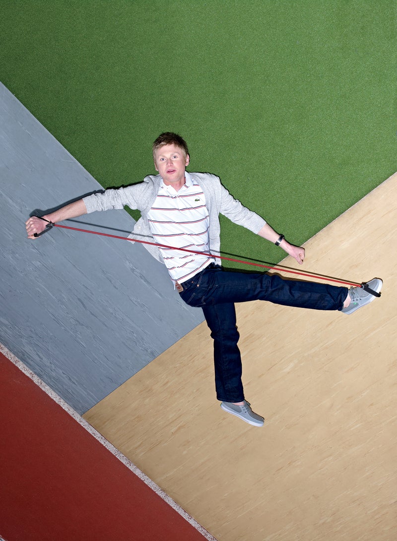 Grant might only pedal in one direction, but hip flexibility is a secret weapon. Click to enlarge.