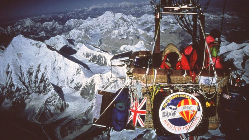 mount everest ifonly chris dewhirst hot air balloon