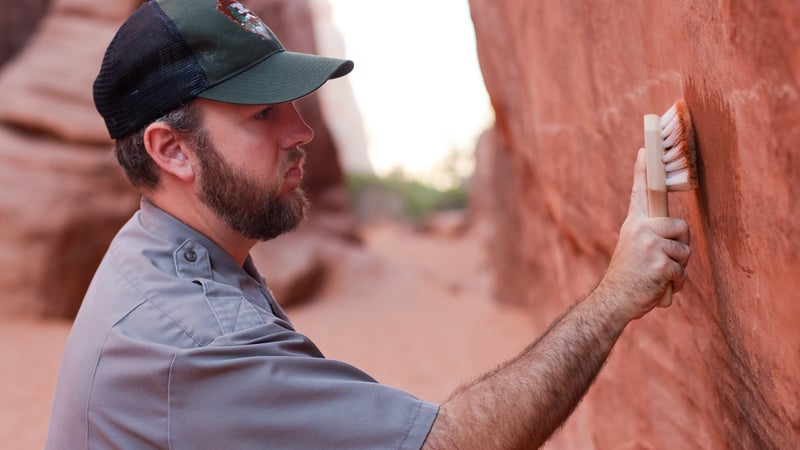 outside magazine outside online grayson schaffer usfs forest service nps national parks national park graffiti national park rules yosemite base jumping dean potter arches national park