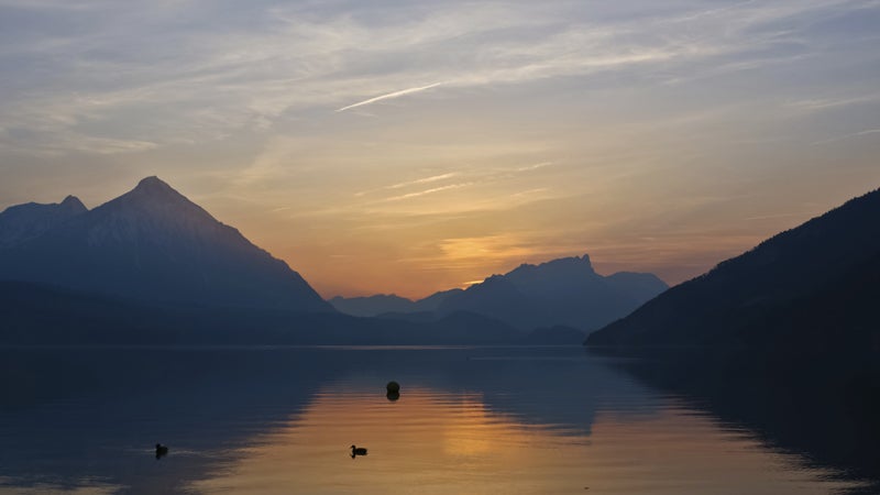 OutsideOnline inn hikes Lake Thun sunset Swiss Alps