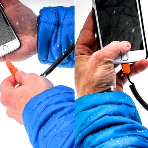 The Highline comes with a removable leash that didn't let go even when we threw our phone at the ground.