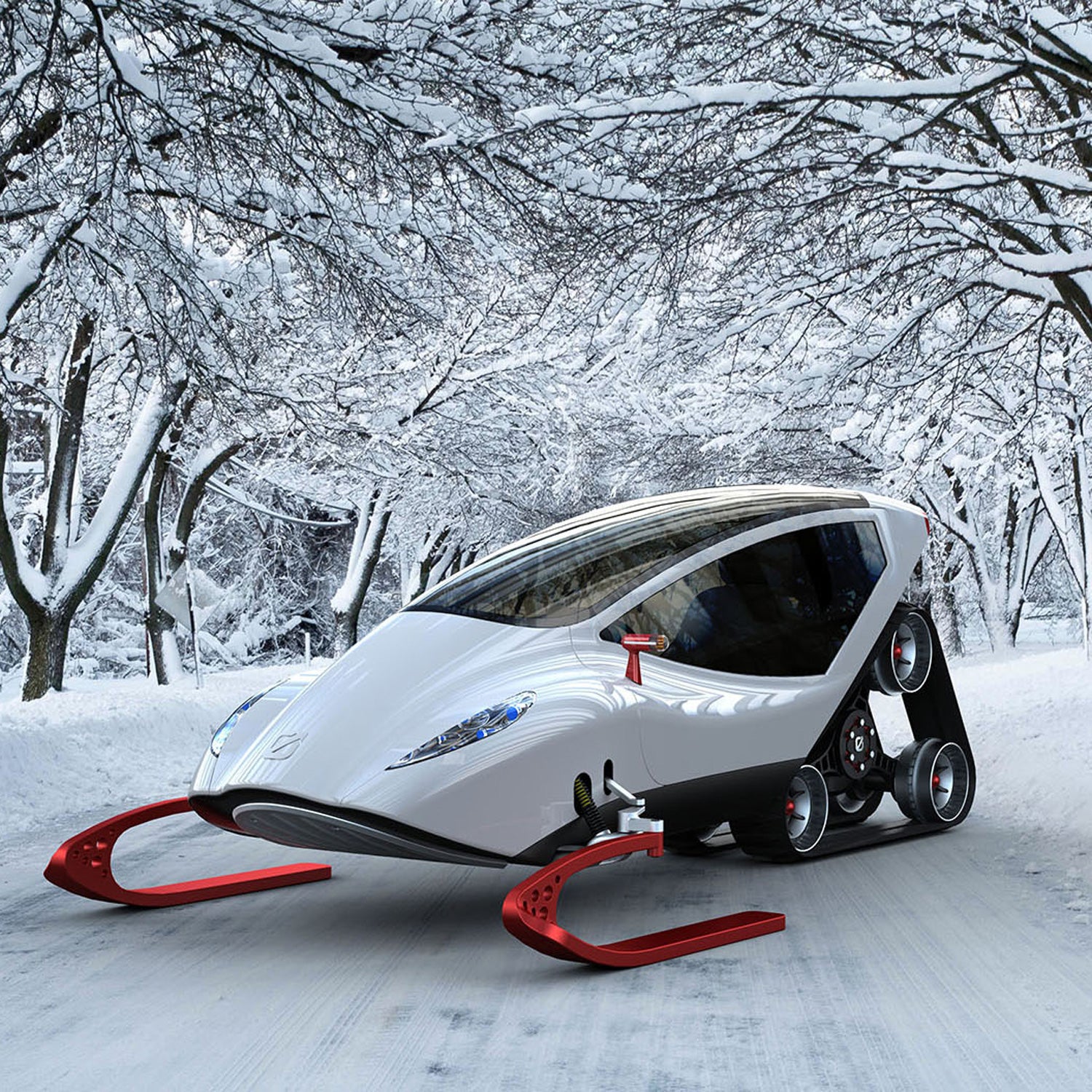 Mindsailors snow crawler snowmobile electric winter boston north east