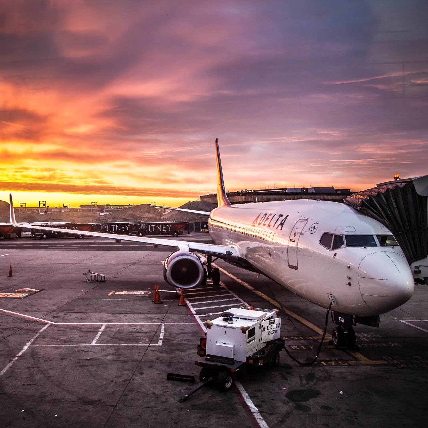 delta air travel airplane airport