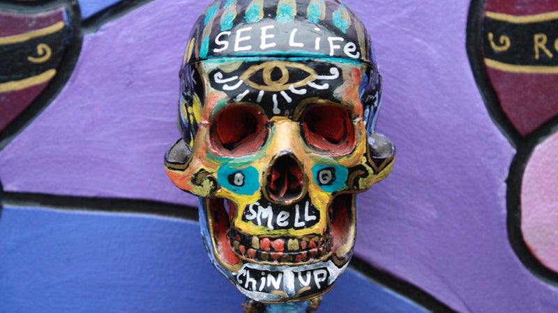 ϳԹOnline ϳԹ Lands Music and Arts Fe San Francisco skull painted