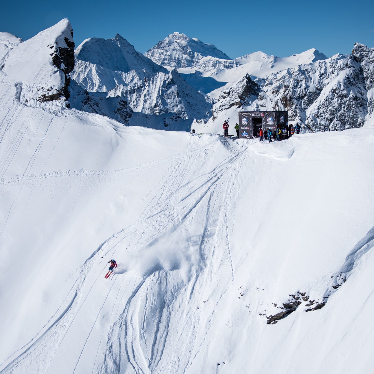 Action BIG MOUNTAIN FREERIDE CODY TOWNSEND - USA CONTENT TYPE CONTEST TYPE D.CARLIER EVENT PHOTOGRAPHERS RIDERS SWATCH SKIERS CUP ZERMATT 2015 TEAM AMERICAS