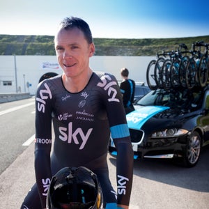 Channel Tunnel Chris Froome English Channel Eurotunnel Folkestone In© Jaguar La Manche Pinarello Sea Team Sky Tour De France Tunnel cycling photo Patrick Gosling