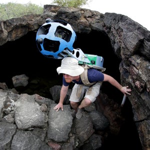 The Trekker goes to the Galapagos Islands. Google Street View's team hiked several miles over a lava field to capture some of the views.