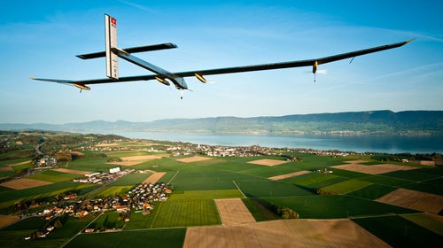 The Solar Impulse 2 will travel 21,700 miles in 25 flight days.